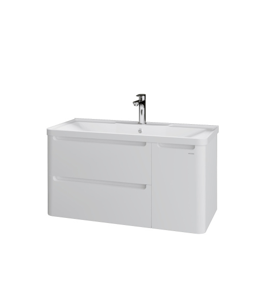 Тумба под раковину в ванной подвесная Grossman АДЕЛЬ-90 см, белая